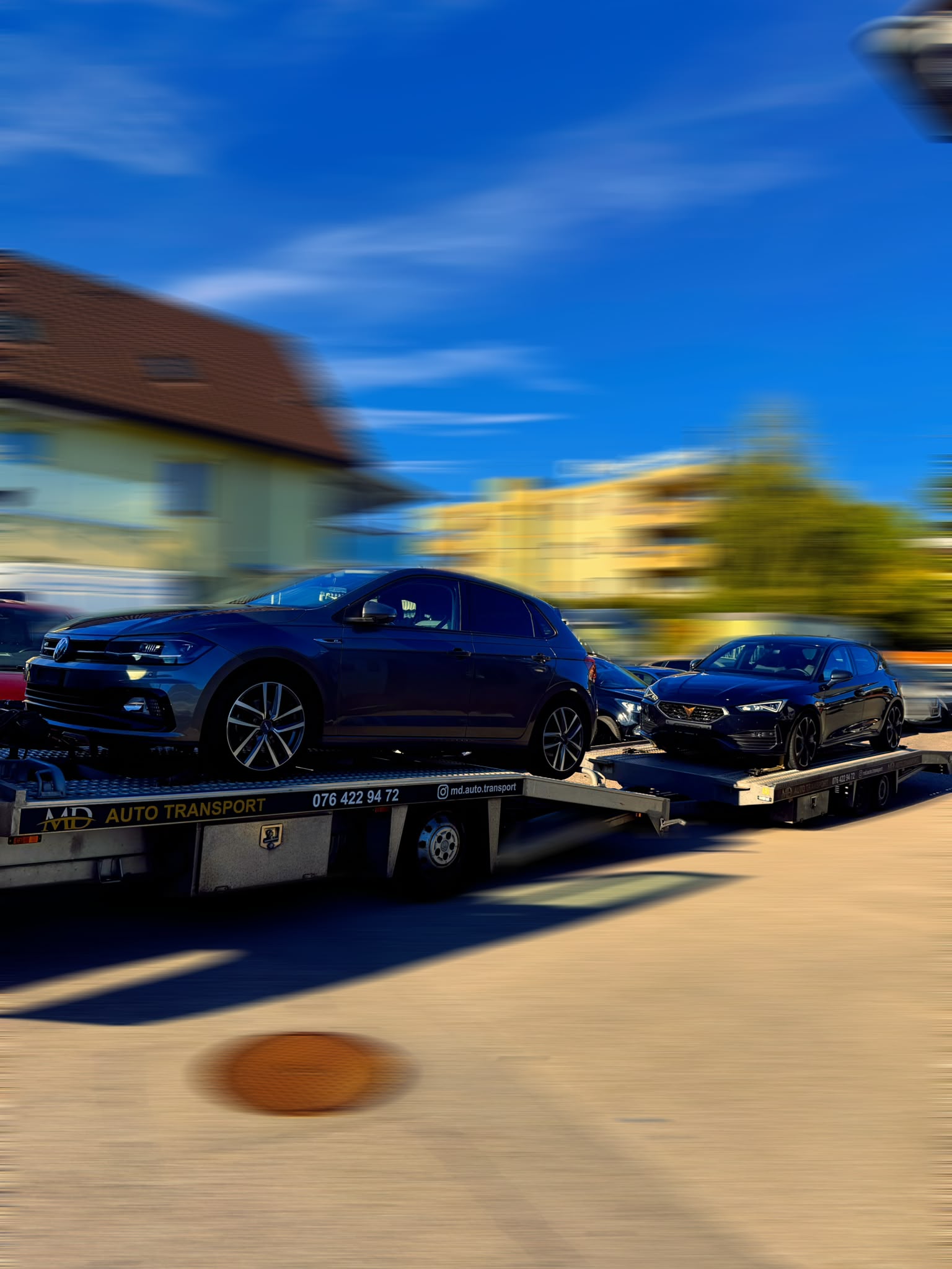 VW Polo & CUPRA Leon transporté par MD Auto Transport