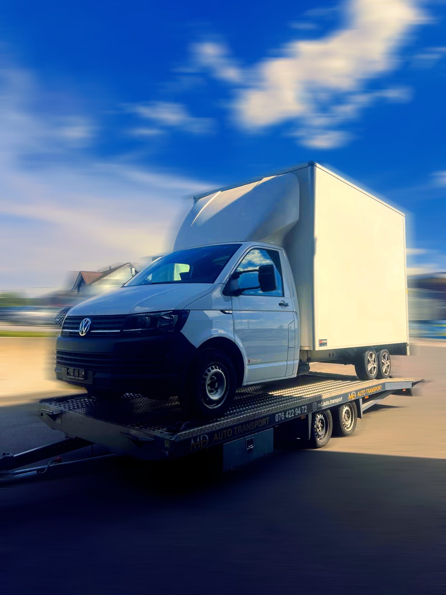 Volkswagen Transporter T6 transporté par MD Auto Transport